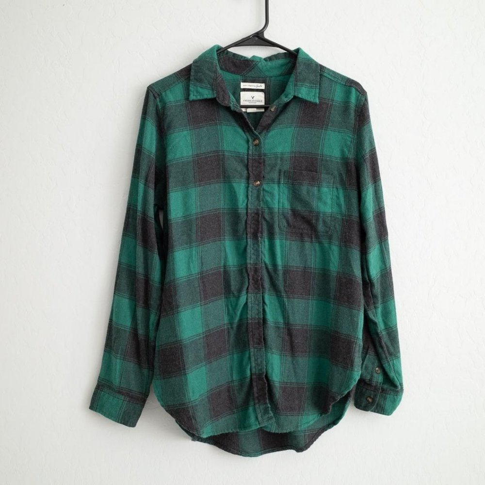 American Eagle Amazingly Soft Plaid Shirt